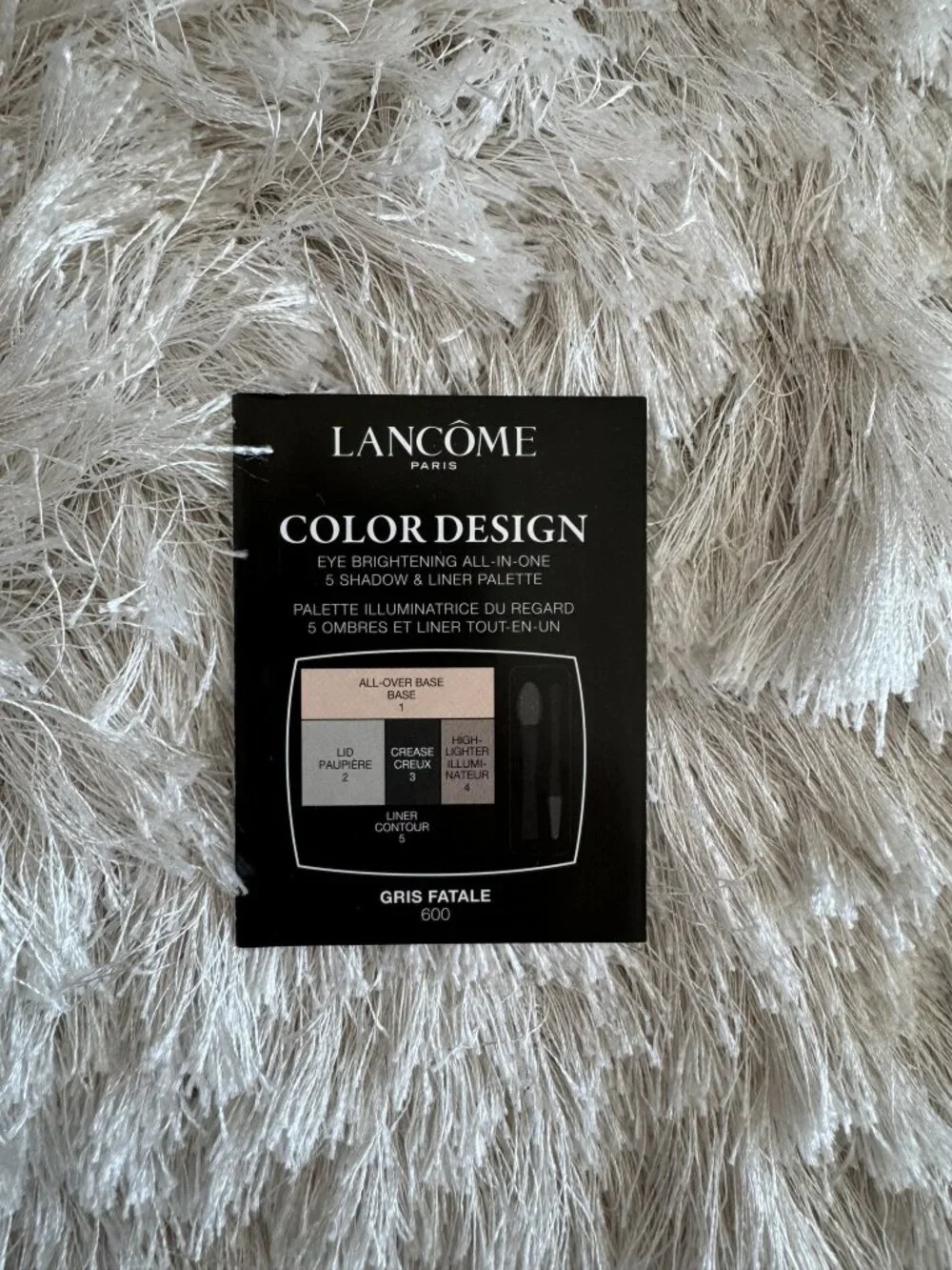 VERY RARE NEW Lancome Eyeshadow Color Design Palette - Gris Fatale 600